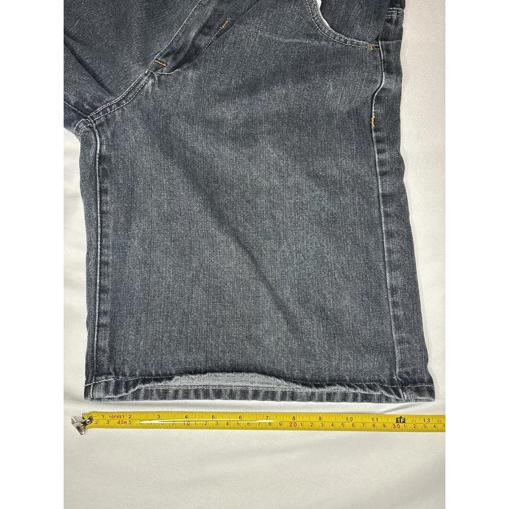 Vintage 90s Y2K Phat Farm Baggy Shorts Men's Size 32 Blue Denim Embroidered